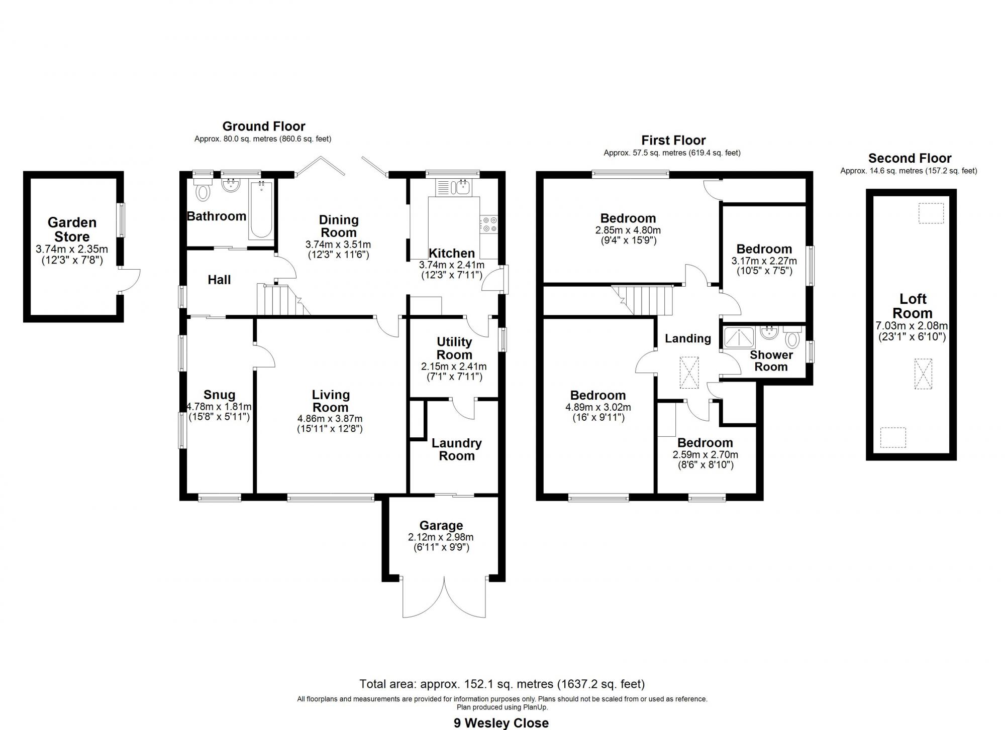 9 Wesley Close, South Cave, Brough Floorplan