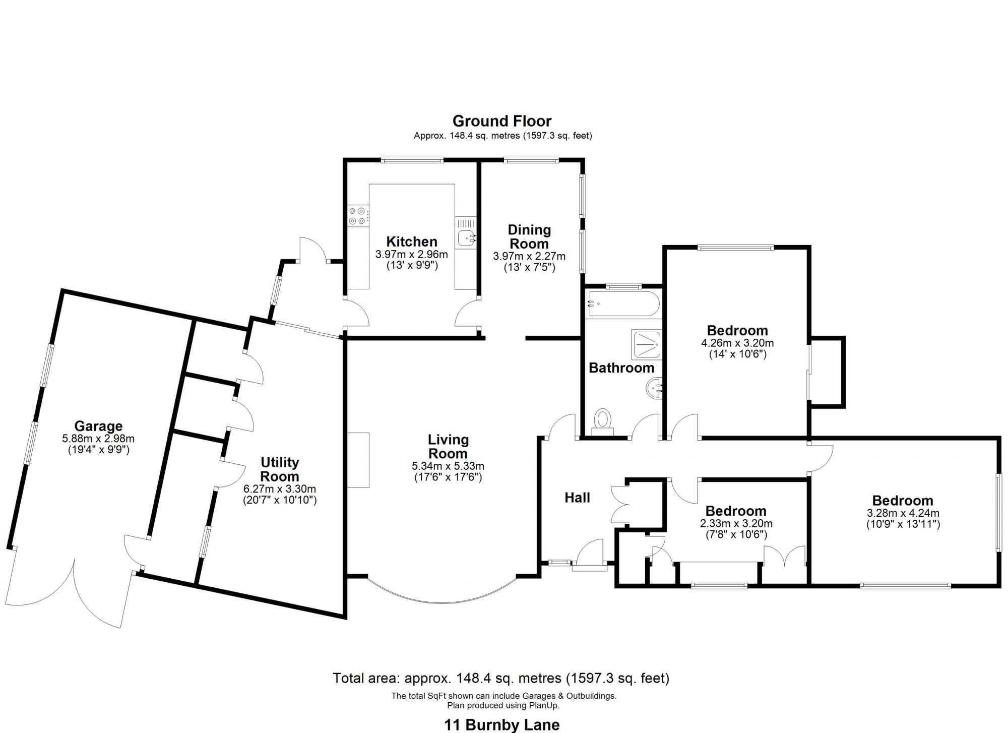 11 Burnby Lane, Pocklington, York Floorplan