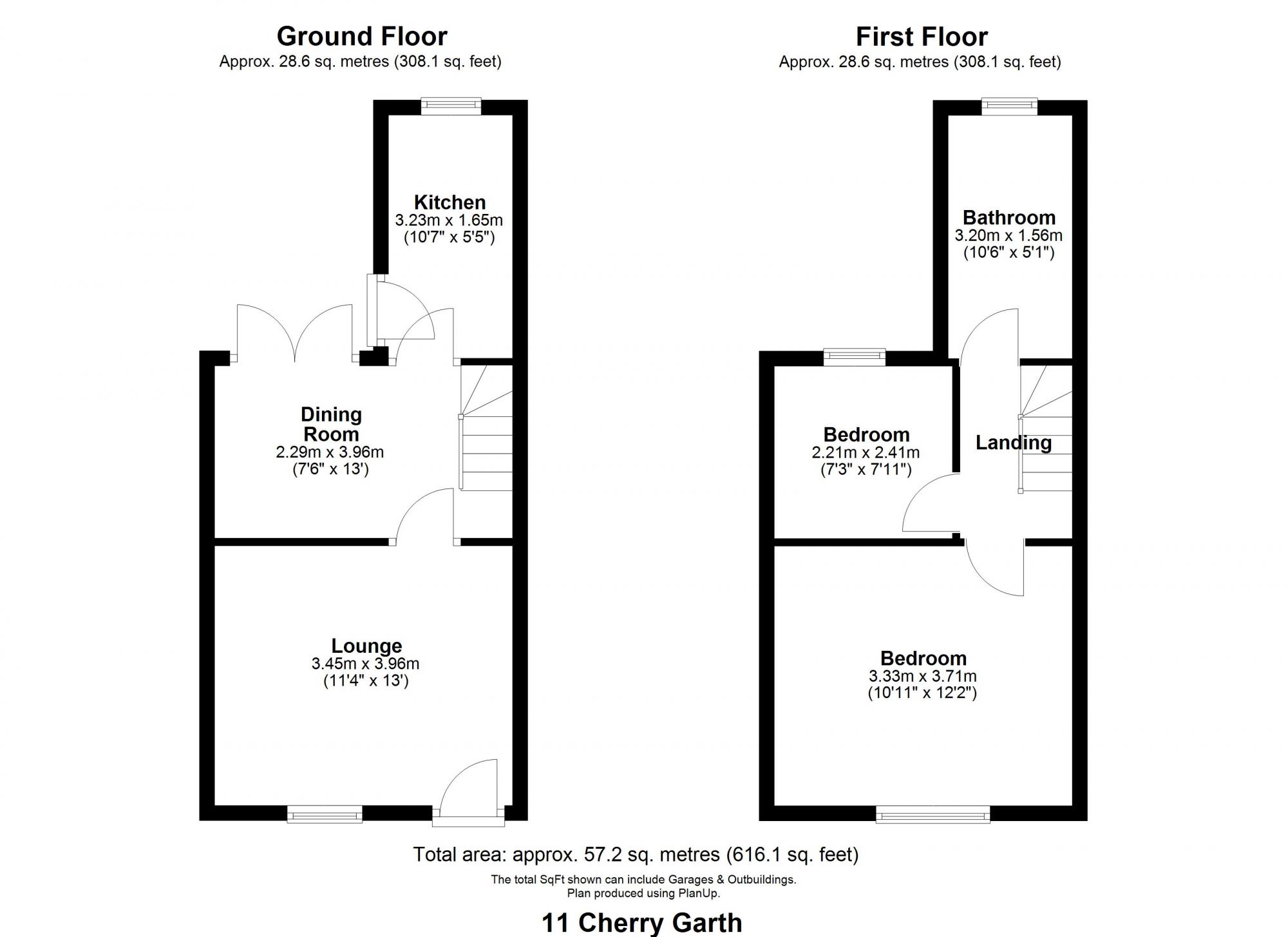 11 Cherry Garth, Lund, Driffield Floorplan