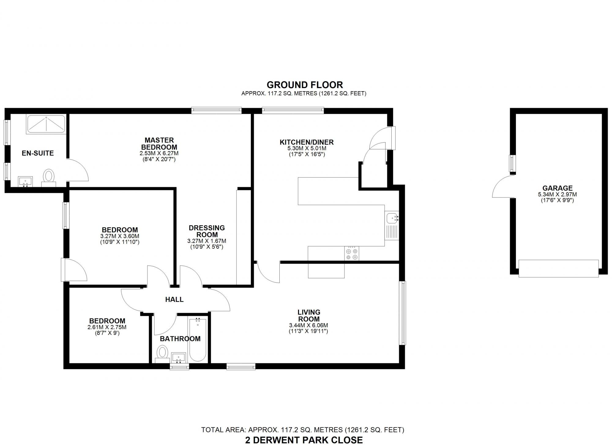 2 Derwent Park Close, Sutton on Derwent, York Floorplan