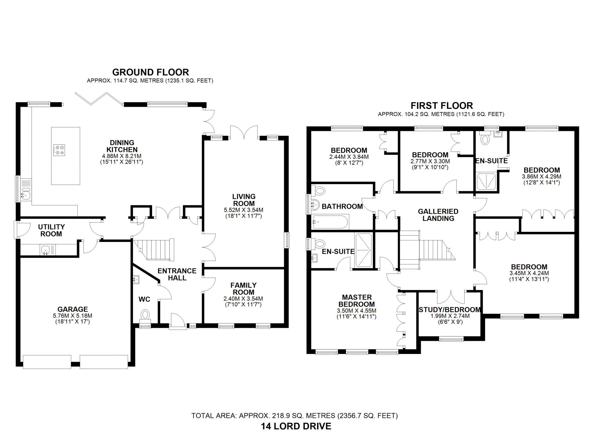 14 Lord Drive, Pocklington, York Floorplan