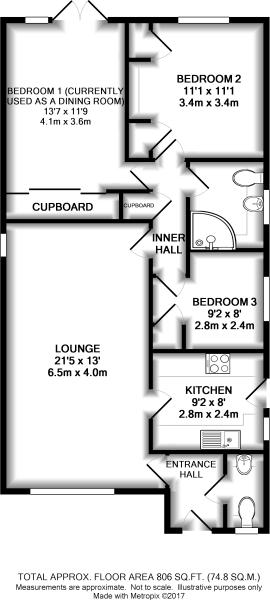 44 Moorfield Way, Wilberfoss, York Floorplan