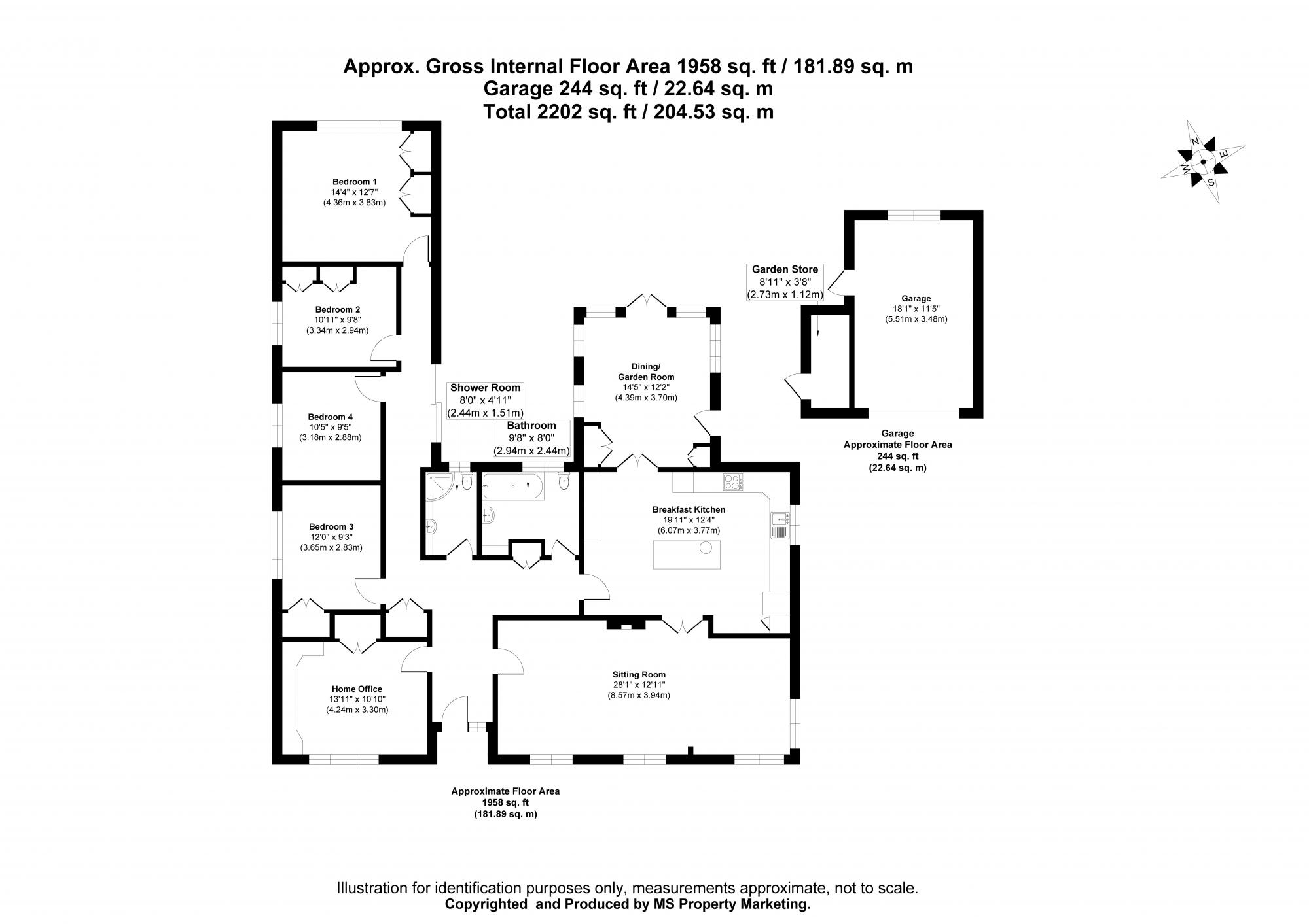 Applegarth Cottage Church Lane, Seaton Ross, York Floorplan