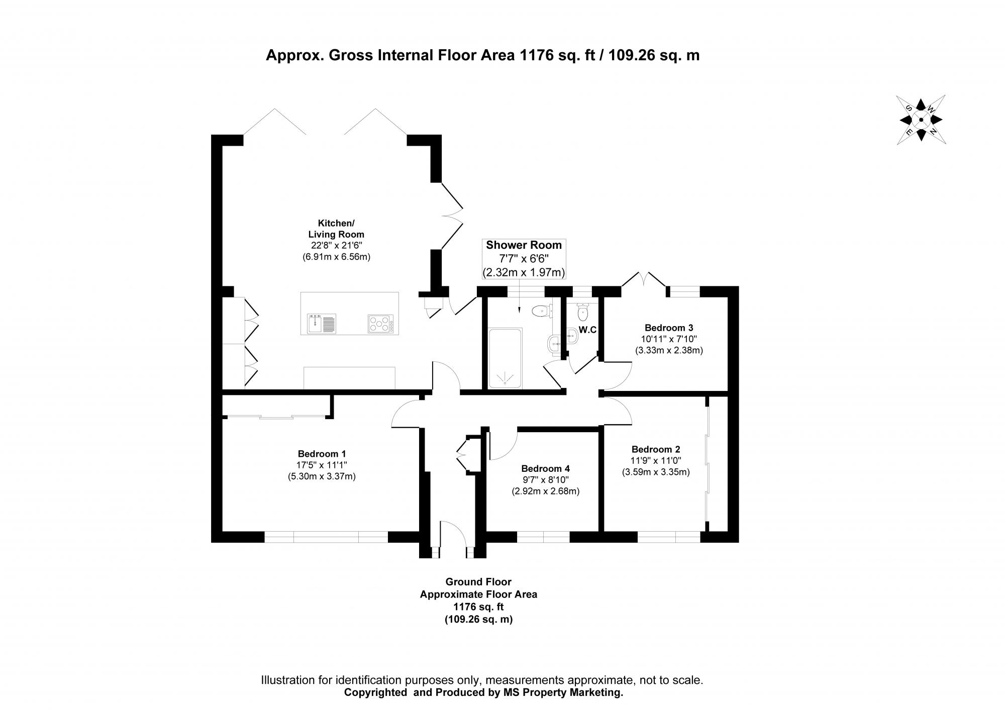 24 Sandwalk, Market Weighton, York Floorplan