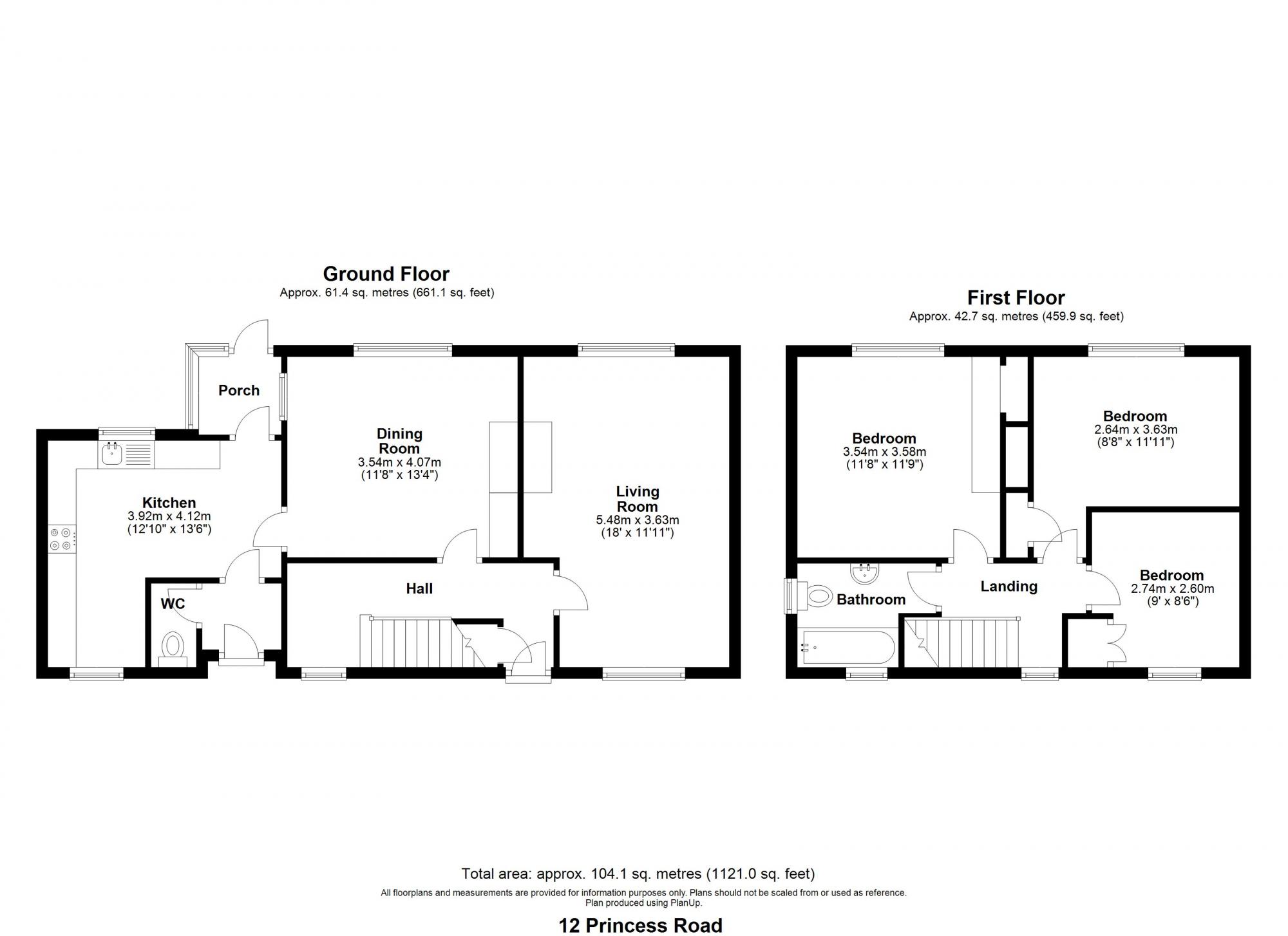 12 Princess Road, Market Weighton, York Floorplan