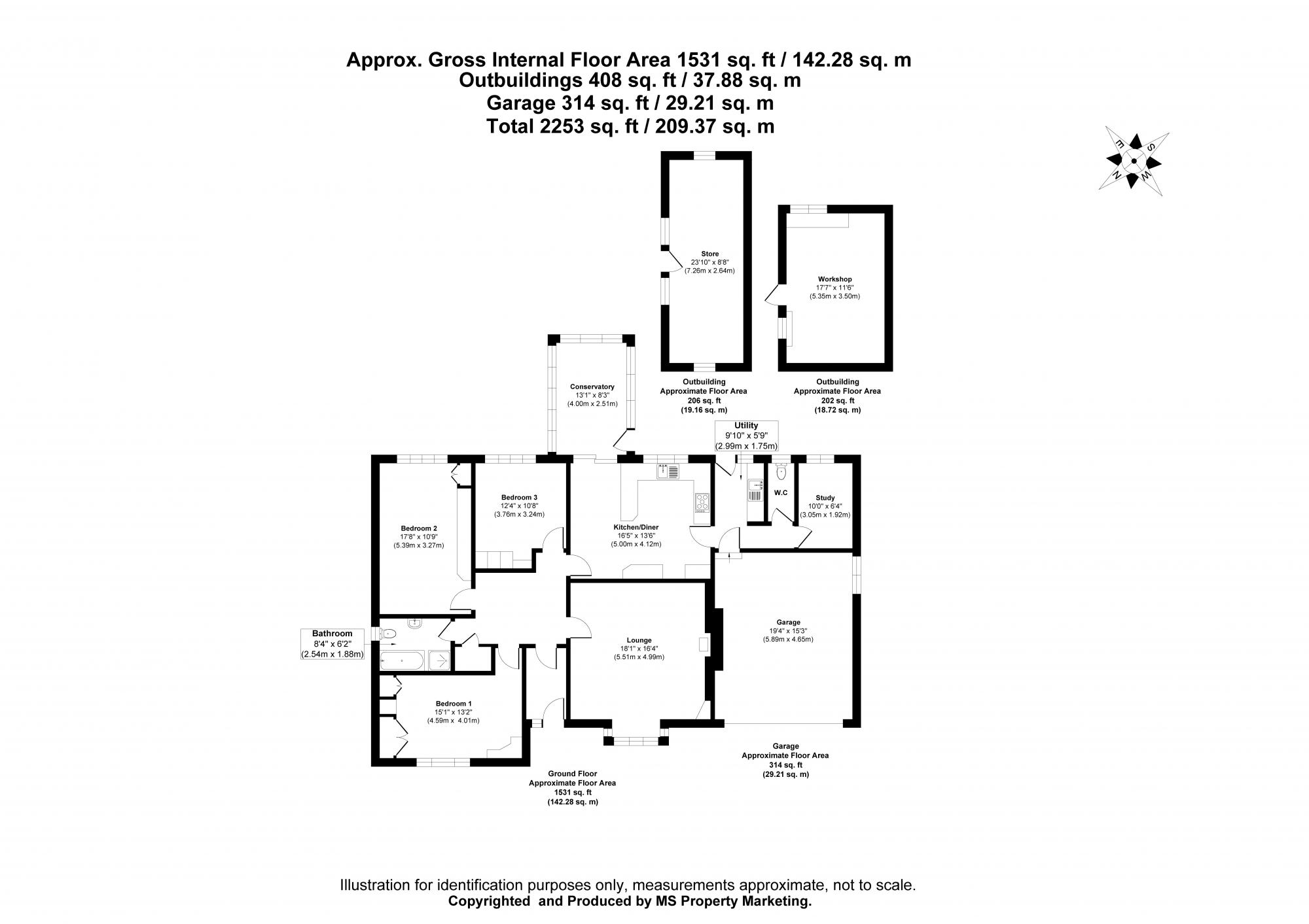 Thistledown Lodge  Beverley Lane, Sancton, York Floorplan