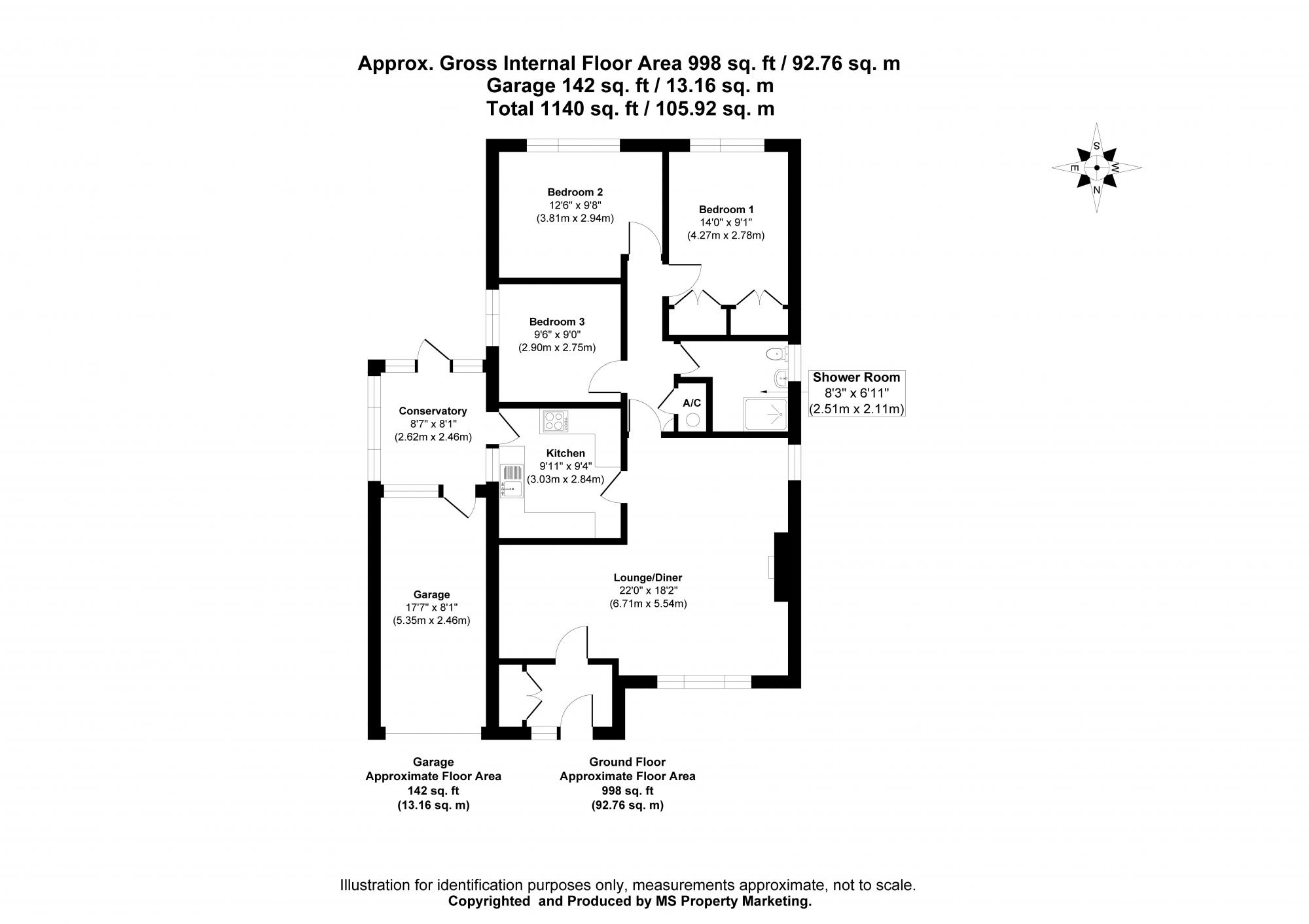 1 Southfield Road, Pocklington, York Floorplan