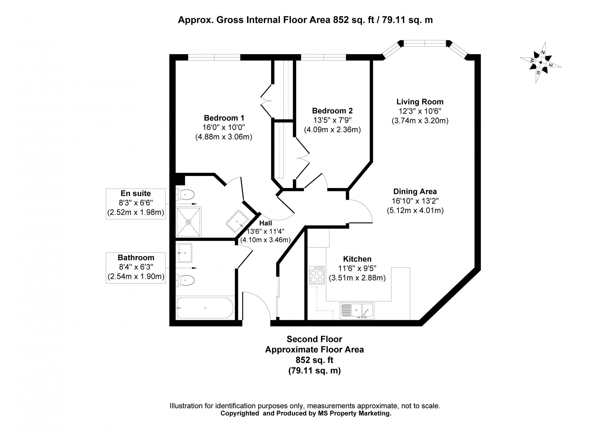 Apartment 17 Heron House Brinkworth Terrace, , York Floorplan