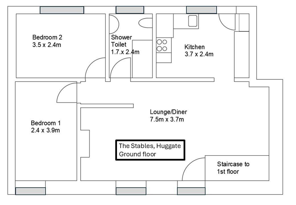 The Stables Driffield Road, Huggate Floorplan