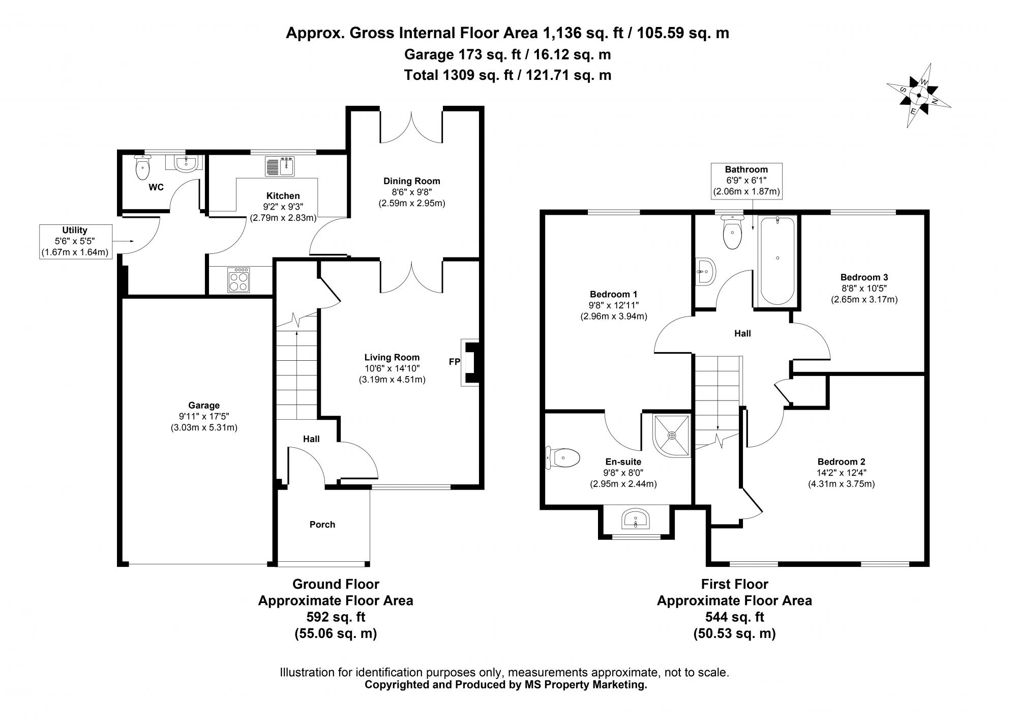 20 Dorrington Close, Pocklington, York Floorplan