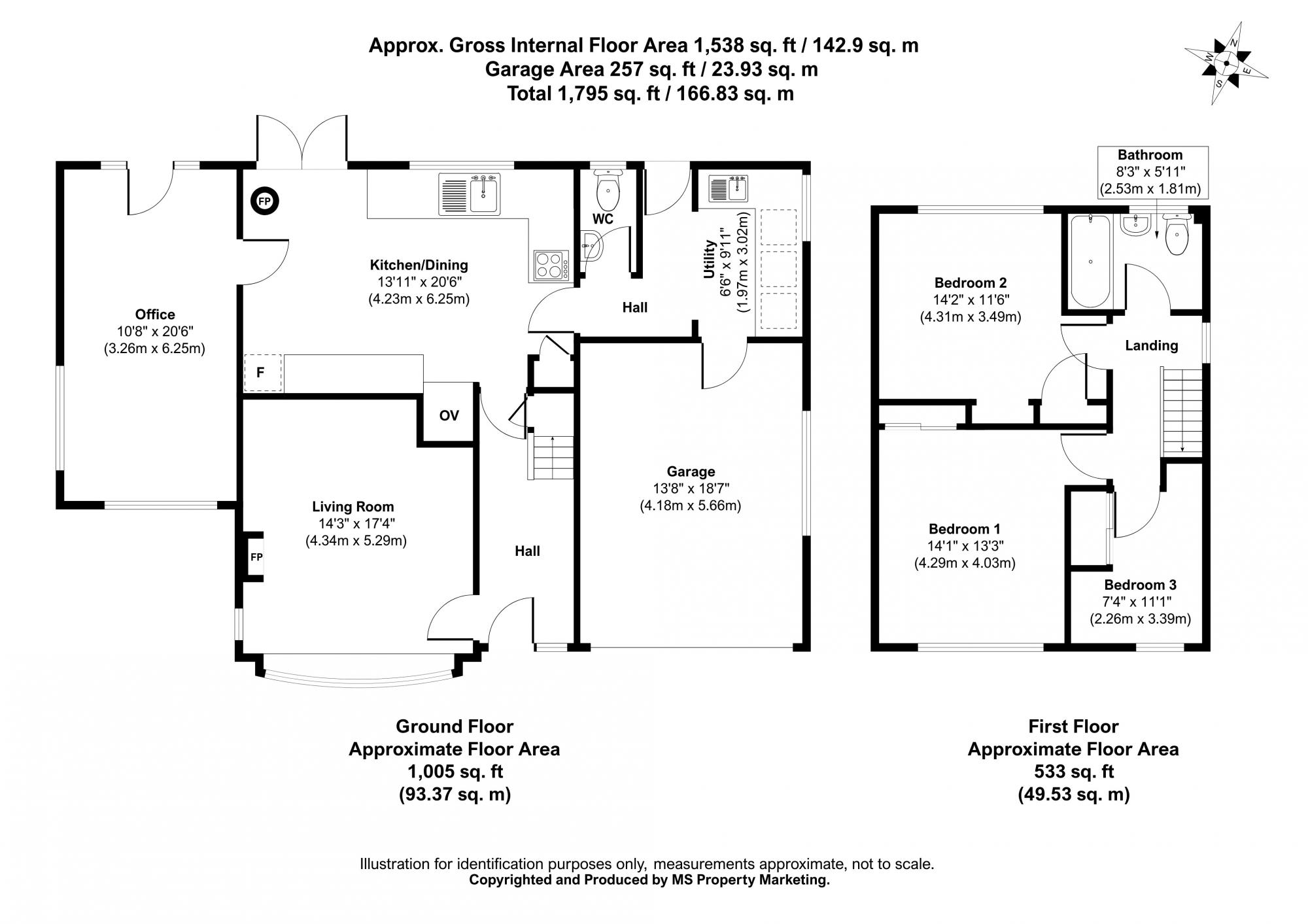 22 Orchard Close, Pocklington, York Floorplan