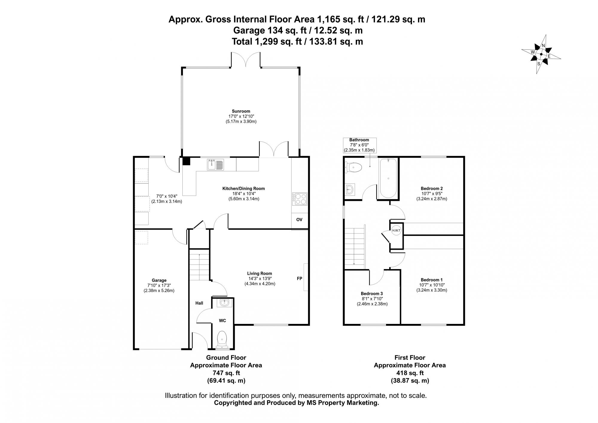 16 Riverside Close, Elvington, York Floorplan