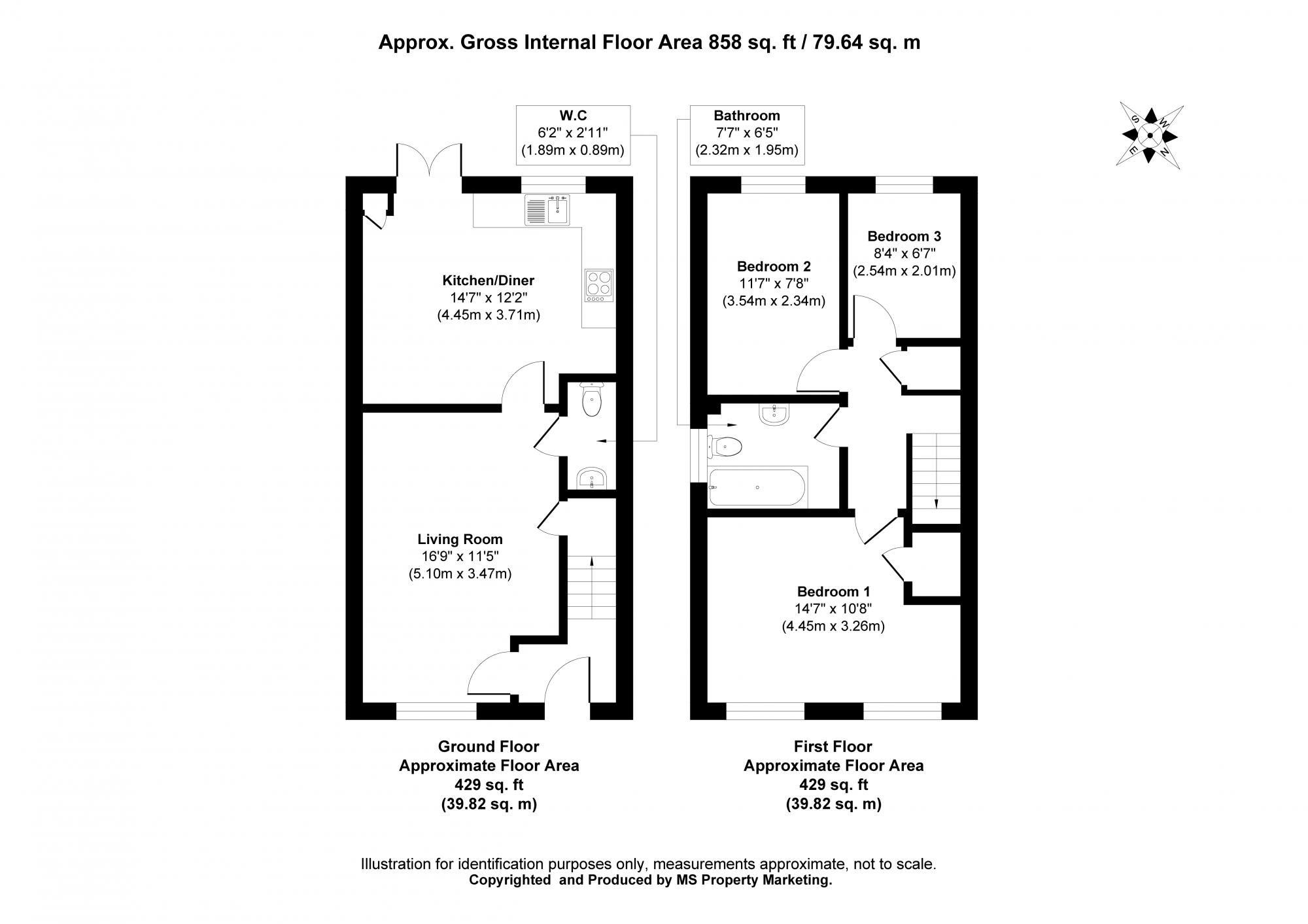 10 Lister Gardens, Market Weighton, York Floorplan