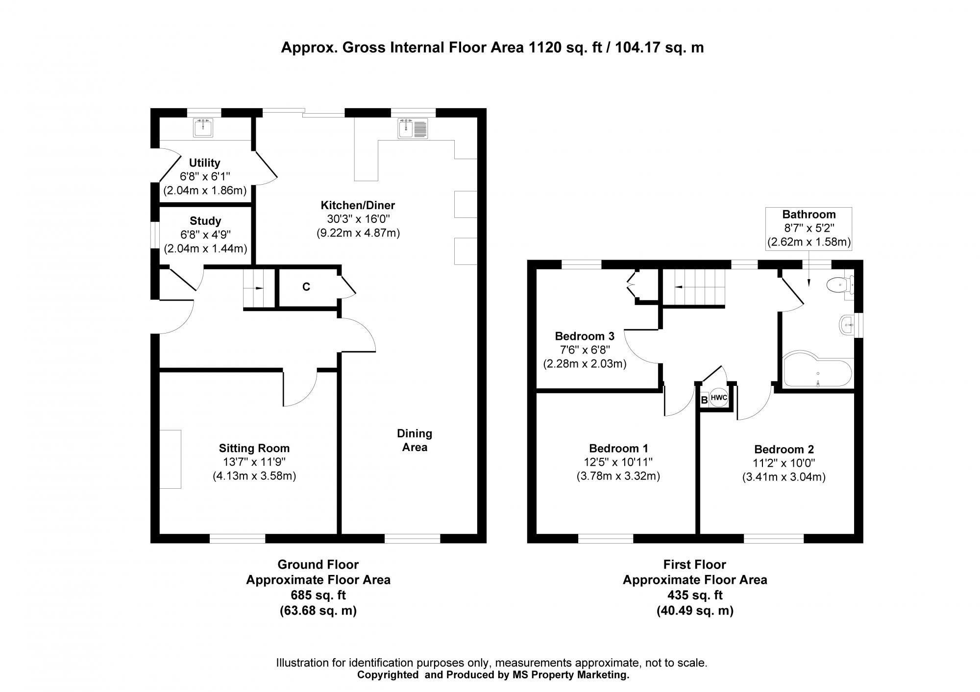 8 Orchard Drive, Middleton On The Wolds, Driffield Floorplan
